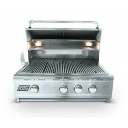 RCS GAS GRILLS 30'' Cutlass Pro Series Grill- Blue Led W/Rear Burner - Propane RON30a LP